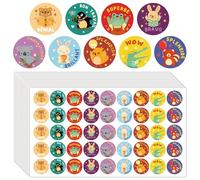 Lot de 450 autocollants inspirants français de 2,5 cm - Autocollants de motivation pour enseignants - Étiquettes de récompense pour enseignants - Fournitures pour enseignants (2)