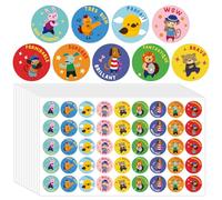 Lot de 450 autocollants inspirants français de 2,5 cm - Autocollants de motivation pour enseignants - Étiquettes de récompense pour enseignants - Fournitures pour enseignants (1)