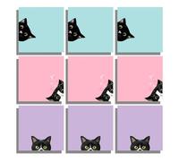 Lot de 450 feuilles de notes adhésives repositionnables 7,6 x 7,6 cm avec code couleur pour journal, planificateur, livres, ordinateur portable