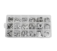 Lot de 450 joints de vidange d'huile en aluminium avec joint plat comprenant 18 joints plats de taille 6 à 24