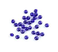 Lot de 450 perles rondes à facettes en cristal de 3 mm pour la fabrication de bijoux et de rideaux, bleu foncé