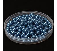 Lot de 450 perles rondes de 8 mm pour le bricolage, perles en plastique colorées, perles à enfiler pour accessoires de bijoux, perles décoratives pour mariage, baptême, fête, décoration de table, gris