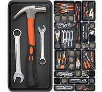 Lot de 46 Boîtes Caisse a Outil Organisateur Tiroir, Grande Taille 30cm, 5 Tailles, pour Vis, Outils, Bricolage, Servante d'Atelier Boite de Caisse Rangement, Rangement et Organisation de Etabli