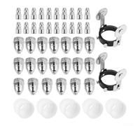 Lot de 47 consommables complets de torche de coupe plasma compatibles avec P80, y compris buses, électrode, coupelle et entretoise de roue