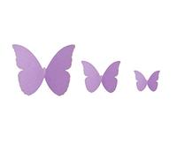 Lot de 48 autocollants muraux 3D papillon amovibles pour décoration de maison, mariage, salon, chambre d'enfant, cuisine, fenêtre, meubles de fête, décoration murale, violet