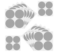 Lot de 48 autocollants ronds de 100 mm - Gris - Points de marquage autocollants - Imperméables - Petites étiquettes de code couleur