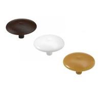 Cache-vis plastique brut HETTICH - Lot de 48 - Blanc