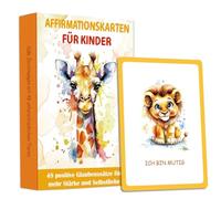 Lot de 48 cartes d'affirmation pour enfants - Affirmations positives pour les enfants d'âge préscolaire - Développement émotionnel et confiance en soi - Cadeau pour la maternelle, la rentrée scolaire