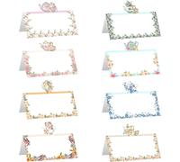 Lot De 48 Cartes De Placement Sur Le Thème Du Thé, Décorations De Table Pour Le Thé, Étiquettes De Nom De Siège De Fête, Invitations De Fête De Retrouvailles, Cartes De Placement Pour La Mise En