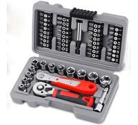 Lot de 48 clés à cliquet 1/4 réglables pour réparation d'appareils électroniques de voiture