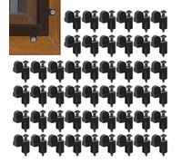 Lot de 48 clips pour grille de fenêtre - 1 cm - Fixation robuste - Clips de fixation pour moustiquaire - Pour appartement, maison, dortoir, bureau, réparation et montage