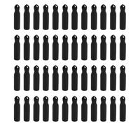 Lot de 48 couvercles de bec verseur anti-poussière pour bouteilles d'huile d'olive, bouteilles de condiments - Noir