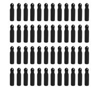 Lot de 48 couvercles de bec verseur pour bouteilles de spiritueux - Étanche à la poussière - Ustensiles de cuisine - Joint étroit - Noir - Pour bouteilles d'épices, d'huile d'olive