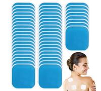 Lot de 48 électrodes Tens - Réutilisables - 45 x 45 mm - Pour les douleurs musculaires, le dos et les articulations - Compatible avec la plupart des Tens