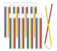 Lot de 48 mines de rechange pour crayon de charpentier - 2,8 mm - Pour mine Pica Dry - Marqueurs solides à trous profonds - Pour menuiserie, croquis, écriture, architecte