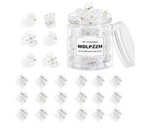 Lot de 48 mini pinces à cheveux, petites pinces à cheveux pour femmes et filles, petites pinces à cheveux fins et fins, petites pinces à mâchoire avec boîte transparente (couleur transparente)