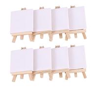 Lot de 48 mini toiles avec chevalet de 12,7 cm, 3 mini toiles, fournitures de peinture et de dessin, pour artistes et enfants