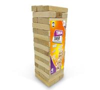 Lot de 48 mini tours de culbute, blocs empilables en bois, divertissement amusant pour enfants et adultes, tour de culbute, jeux classiques d'intérieur et d'extérieur pour la famille, jeux de voyage