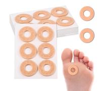 Lot de 48 pansements ronds en feutre pour cors, antidérapants, pour points de pression et anti-callosités, contre les douleurs et les ampoules