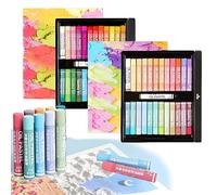 Lot de 48 pastels à l'huile doux - Couleurs pastel douces - Pour fournitures d'art, peinture, dessin, mélange pour artistes, peinture à l'huile et artistes
