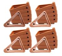 Lot de 48 pieds de pot de fleurs invisibles pour pot de fleurs triangulaires pour intérieur et extérieur - Supports de pots de fleurs en terre cuite