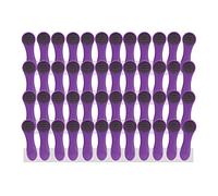 Lot de 48 Pinces à Linge Avec Ressorts en Acier Inoxydable Soft Grip Touch Violet