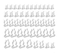 Lot de 48 pinces à ressort en tissu éponge pour rangement robuste pour abri de jardin, garage, acier au manganèse, 4 tailles 10 mm, 12 mm, 19 mm, 25 mm