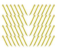 Lot de 48 piquets de tente en plastique durable de 22,5 cm pour auvent de camping et caravane