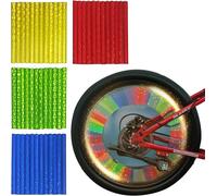 Lot De 48 Réflecteurs De Rrayons De Vélo 3m Pour Vélo Visibilité À 360° Réflecteur De Rayon De Vélo Pour Tous Les Rayons De Vélo Standards Conduite Sûre La Nuit Montage Facile