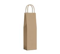 Lot de 48 sacs porte-bouteille AVANA vin sacs en papier sacs cadeaux pour bouteilles avec poignée 36 x 10 x 12 cm Papier Kraft sac enveloppe pour vin porte-bouteille
