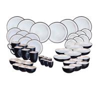 Lot de 48 set complet en grès blanc D Björn