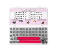 Lot de 48 tampons de manucure pour les amateurs d'art des ongles avec tampons durables et base antidérapante