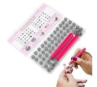 Lot de 48 tampons pour ongles - Décoration pour ongles - Pour peindre et pratiquer