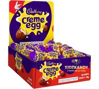 Lot de 48 œufs de crème au lait et au chocolat garnis d'œufs de Pâques au chocolat pour enfants, adultes - Œuf de fête de Pâques - Œuf de crème au lait - 40 g chacun - Cadeau idéal pour toutes les