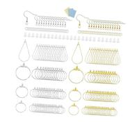 Lot de 480 crochets d'oreille ronds en fer pour créateurs Ellipsoïdaux Substance de fer