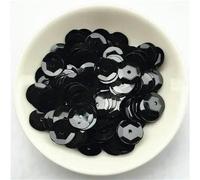 Lot de 480 paillettes rondes en PVC de 10 mm (20 g) pour couture, mariage, accessoires de vêtement pour femmes, noir
