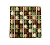 Lot de 49 boules de Noël en velours doux floqué - Pendentifs suspendus compacts et incassables - Pour amis, collègues, fêtes, mariages, couronnes