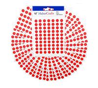 Lot de 490 autocollants à pois rouges de 8 mm - Étiquettes circulaires autocollantes faciles à décoller pour codage couleur, calendrier, scrapbooking et organisation (rouge, 1 paquet)