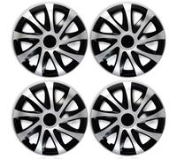 NRM Enjoliveurs DRACO CS Lot de 4 13 pouces Argentés Universel pour Seat 13'