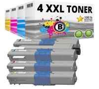 Lot de 4x XXL cartouche toner pour OKI C310DN C330DN C331DN C510DN C511DN