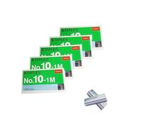 Lot de 5 000 agrafes n°10 pour mini agrafeuse Max HD-10D, Swingline Tot et autres mini agrafeuses utilisant des agrafes n°10 (plus petites que les agrafes standard). Argenté