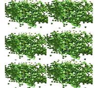 Lot de 5 000 confettis de table en forme de cœur vert étincelant