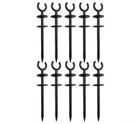 Lot de 5/10/15/20 piquets de guidage de tuyau d'arrosage verts en plastique robuste pour une organisation soignée de la cour et la protection des plantes, lot de 5/10/15/20