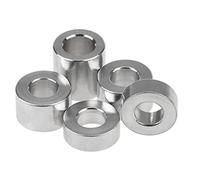 Lot de 5/10/20 joints plats en aluminium for entretoises M3, M4, M5, M6, M8, M10, sans filetage, longueur de 2 à 16 mm(M10 5PCS 6mm)