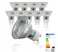 Lot de 5-10 Ampoules LED lampe Eco GU10 5W eclairage 3000K blanc-chaud 230V SET [EEK: G]