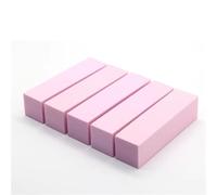 Lot de 5/10 blocs polissoirs en éponge pour manucure et pédicure avec éponge multicolore (5 pièces)