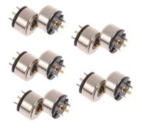 Lot de 5/10 connecteurs magnétiques mâles et femelles à 2 broches de 8 mm pour câble magnétique - Connecteur de broche Pogo - Alimentation CC