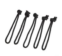 Lot de 5/10 cordes en nylon de 4 mm pour planche de surf, 36 cm, corde à cravate prédécoupée, sangle de fixation résistante à l'effilochage pour accessoires de surf en plein air + (5 pièces)