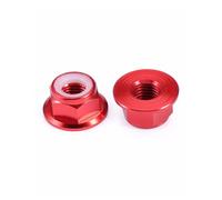 Lot de 5/10 écrous à bride colorés en alliage d'aluminium M2 M3 M4 M5 M6, capuchons à vis autobloquants hexagonaux en nylon for pièces de modèles RC(Royal blue,M5-10pcs)