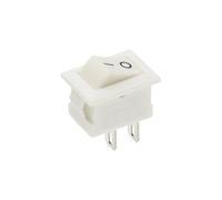 Lot de 5/10 interrupteurs à bascule KCD11 10 x 15 mm, bouton-poussoir marche/arrêt, 2 broches/3 broches, 3 A 250 V CA/6 A 125 V CA, 10 x 15 mm(WHITE,5PCS)
